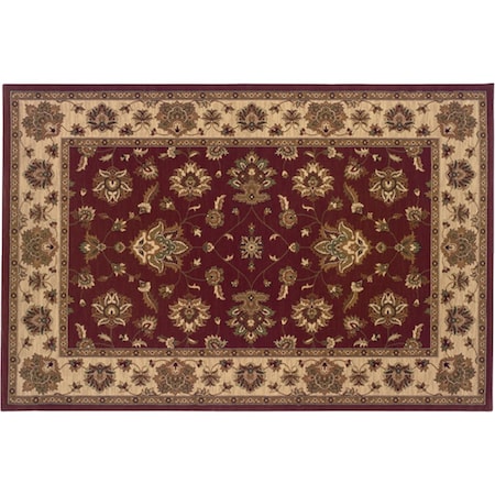 Sphinx By Oriental Weavers Area Rugs, Ariana 623V3 5X8 Rectangle - Red/ Ivory-Polypropylene A623V3160235ST
